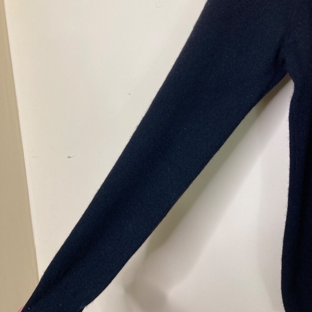 Lauren Ralph Lauren Womens Large Black 100% Cashmere Sweater Button Detail - Picture 6 of 10